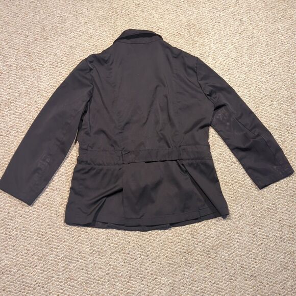 Banana Republic Jacket Blazer Womens 10 Black Tie Waist Stretch Preppy - Picture 4 of 6